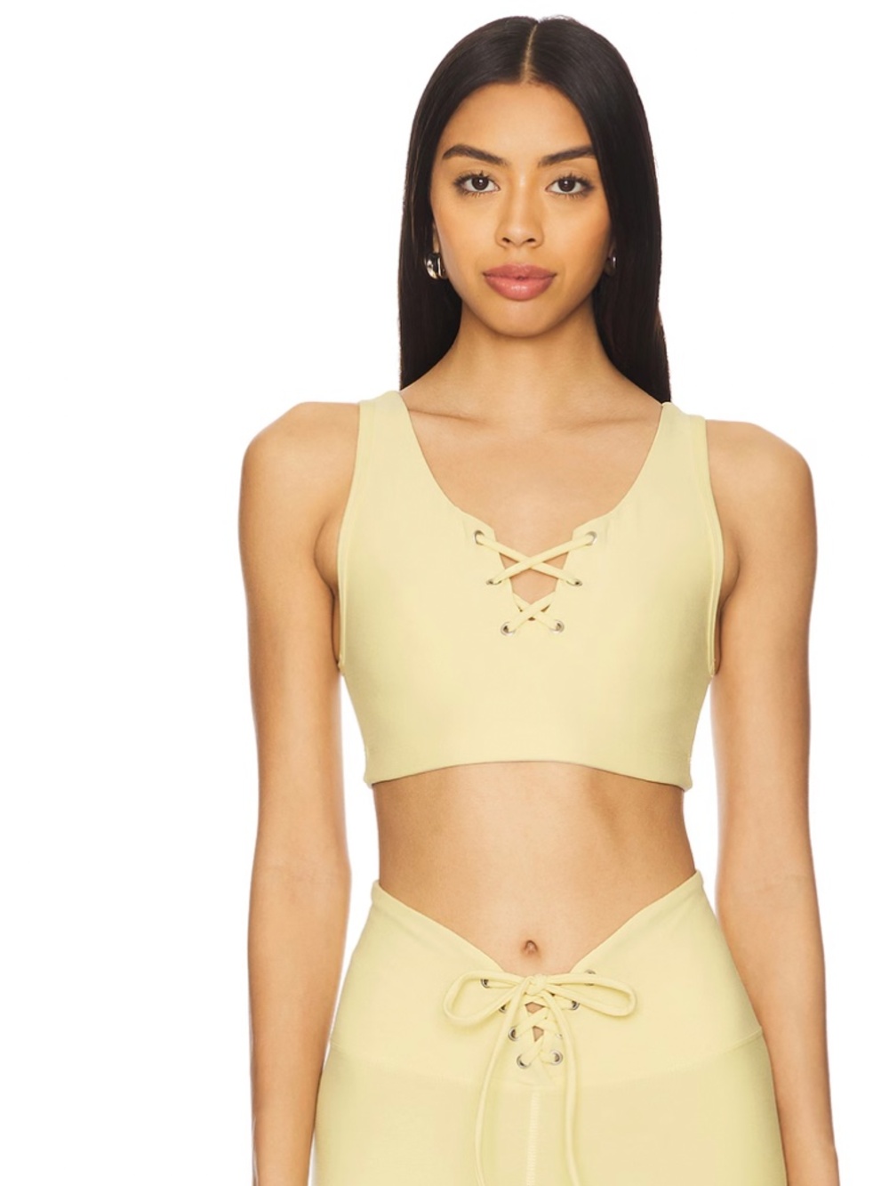 NWT - Year of Ours - Stretch Football Bra in Baby Yellow - Size XS